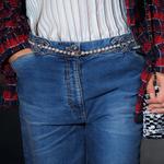 Джинсы женские Chanel с потертостями, синий - фото 3