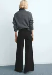 Расклешенные джинсы Mango, Black Denim - фото 4