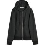 OUR LEGACY Хлопковая худи на молнии, Dark Gray - фото