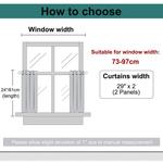 2 панели кухонных льняных плотных штор 29x24 дюйма PiccoCasa, цвет Light Gray - фото 5