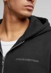 Толстовка PROHIBITED Zip-up sweatshirt, Black - фото 4