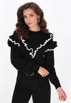 Джемпер faina Jumper, Black White/Black - фото