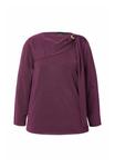 Толстовка Ulla Popken DRAPED DETAIL LONG SLEEVE , Berry - фото 6