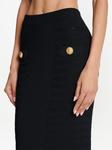 Balmain ribbed-knit pencil skirt, черный - фото 5