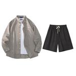 Футболка унисекс FAX FOR FMACM, черный+черные шорты - фото