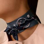 HERMES Шёлковый шарф, Ocean Blue - фото 6