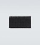 Кожаный кошелек Bottega Veneta, черный - фото