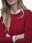 Кашемировый свитер с круглым вырезом Pure Collection, Cherry Red - фото 2