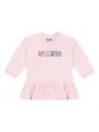 Платье с оборками Moschino Kids, розовый - фото