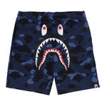 Шорты BAPE ABC Camo Shark Sweatshorts, синий - фото