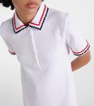 Платье миди из хлопкового пике Thom Browne, белый - фото 4