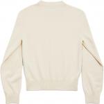 Кашемировый свитер Regular Fit женский Balenciaga, кремовый - фото 3