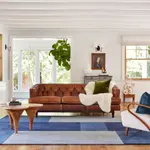 Ковер Colorado Wool Area Rug nuLOOM, 152x244 см, синий - фото