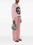 Сумка-тоут Logo размера мини Acne Studios, серебристый - фото 2