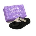 Тапочки-слайды женские Alxnan, Silver+Box - фото