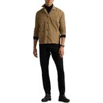 Велюровая рубашка Polo Ralph Lauren, хаки - фото 4