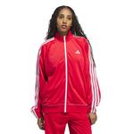 Женский трикотажный спортивный топ с 3 полосками Adidas, Pure Ruby - фото