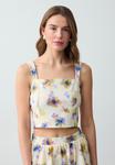 Топ Jimmy Key FLORAL PATTERNED STRAPLESS , Beige - фото