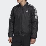 Стеганая куртка мужская черная Adidas, черный - фото 3