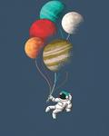 Рубашка Watapparel  Balloon Spaceman, синий - фото 4