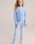 WE Fashion Пижама в светло-голубом цвете - фото 3