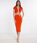 Топ Patrizia Pepe Cropped Fit, оранжевый - фото 2