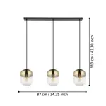 Подвесной светильник EGLO, черный - фото 2