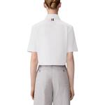 Оксфордская рубашка с коротким рукавом THOM BROWNE, белый - фото 3
