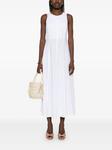 Eleventy льняное платье миди, белый - фото 2