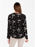 KEY LARGO Блузка "Матрица" черного цвета - фото 2