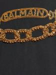 Футболка с логотипом цепи Balmain, черный - фото 5