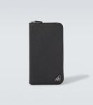 Кошелёк из кожи Saffiano с логотипом Prada, черный - фото