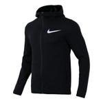 Куртка Nike large swoosh zipped hooded jacket 'Black', черный - фото
