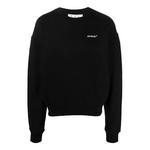 Толстовка men's ss22 round neck pullover arrow pattern printing loose fit black Off-White, черный - фото
