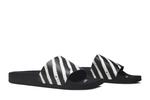 Шлепанцы Off-White Spray Stripes Slider, Black White - фото 8