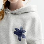 Детская флисовая худи оверсайз для девочек 7-16 лет Sea + Skye, White - фото 4