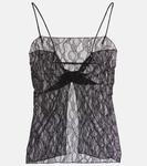 Кружевной топ Dolce&Gabbana, черный - фото