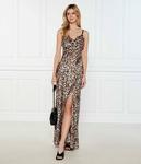 Атласное платье Адель Guess Jeans, коричневый - фото 2