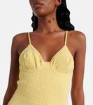 Трикотажное мини-платье Scala Jacquemus, Light Yellow - фото 4