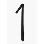 CC COLLECTION Жаккардовый шелковый тонкий галстук Corneliani, черный - фото