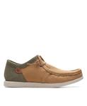 Мужские слипоны ShacreLite Moc Clarks текстильные, бежевый - фото 2