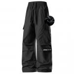 Повседневные брюки унисекс Jeep, черный обычный+кленовый лист обычный - фото 3