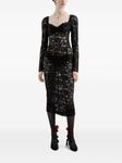 Длинное кружевное платье Dolce & Gabbana, черный - фото 2