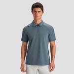 Тренировочная короткая рукав поло мужская DESCENTE, BK-BLACK - фото 8