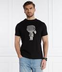 Футболка мужская Karl Lagerfeld с блестящим принтом, черный - фото 3