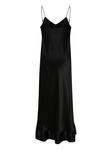 Шелковое платье макси с V-образным вырезом Carine Gilson, черный - фото 2