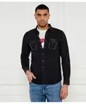 Джинсовая рубашка Regular fit Replay, черный - фото