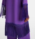 Мини-платье с бахромой Cady Couture Valentino, Purple Orchid - фото 6