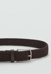 Ремень Mango Braided belt, Dark Brown - фото 3