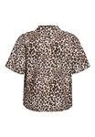Блуза Zizzi Button-down blouse, Leopard Aop/Brown - фото 5